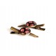 Streifen Cabochon Barock-Look, braun rosa, bronze