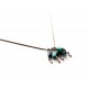 Necklace, gems stone, African turquoise, bronze