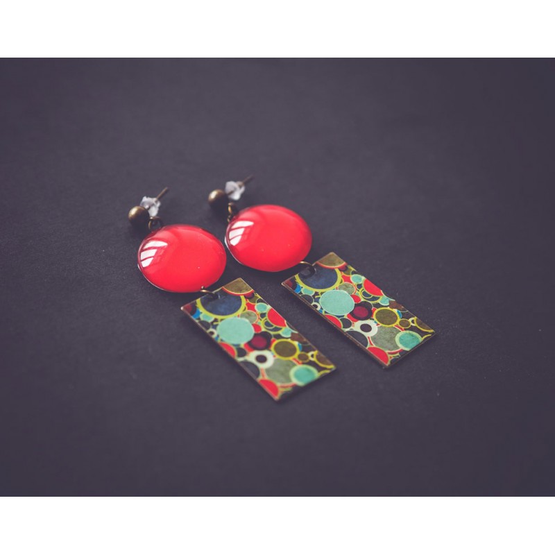 Lotus Orecchini Donna Stile Chap. Rosso Riferimento LS2331-4/7 - Metallo Non Prezioso