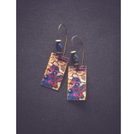 Boucles d'oreilles "Les Vierges" Gustave Klimt, Lapis Lazulis
