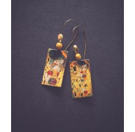 Pendientes Gustave Klimt "El beso"