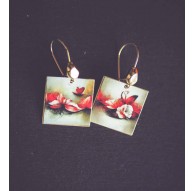 Pendientes, Reina de las Flores, boho, bohemio, colorido