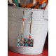 Orecchini, Giappone floreale, rosso e blu, bronzo, gioielli della donna