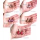Earrings cabochon multicolour pea size choice