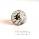 Cabochon Ring, Silber, Pin-up, Jahr 60ern